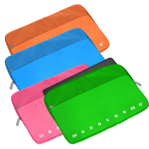 PORTA LAPTOP IMBOTTITO IN TESSUTO COLORI ASSORTITI MONOCROMO PIGNA COD. 0023380700 CONFEZIONE DA 12