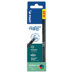 ASTUCCIO 4 PENNA SFERA A SCATTO FRIXIONBALL+ 0,7MM COLORI ASSORTITI PILOT COD. 040349