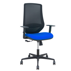 SEDIA OPERATIVA MARDOS IN TESSUTO C/BRACCIOLI REGOLABILI BLU  PIQUERAS Y CRESPO COD. 8435501013778