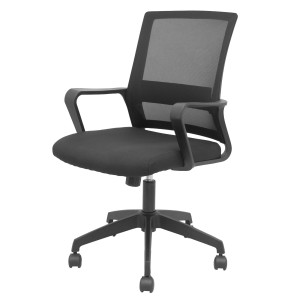 SEDUTA OEPRATIVA ERGO 535 C/BRACC FISSI E SCHINALE IN RETE NERO PIQUERAS Y CRESP COD. 8435501019503