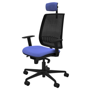 SEDIA ERGONOMICA ALARES C/BRACC REGOLABILI E POGGIATESTA AZZURRO PIQUERAS Y CRES COD. 8447459143964