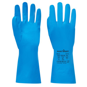 GUANTI IN NITRILE TG M AZZURRO PORTWEST COD. A814BLUM