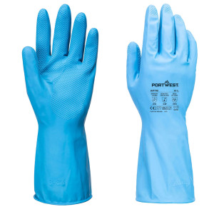 CONF 12 GUANTI PER ALIMENTI TG XL LATTICE AZZURRO PORTWEST COD. AP76BLUXL