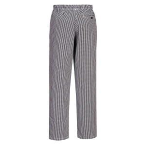 PANTALONI DA CUOCO BROMLEY TG XXL QUADRETTI NERI PORTWEST COD. C079CKRXXL