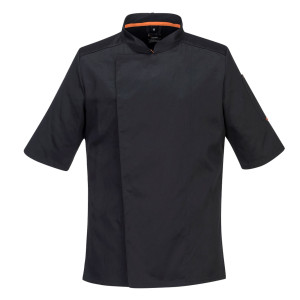 GIACCA DA CUOCO MESHAIR PRO A MANICA CORTA TG M NERO PORTWEST COD. C738BKRM