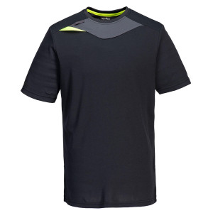 T-SHIRT A MANICHE CORTE DX4 ANTIBATTERICA TG L NERO PORTWEST COD. DX411BKRL