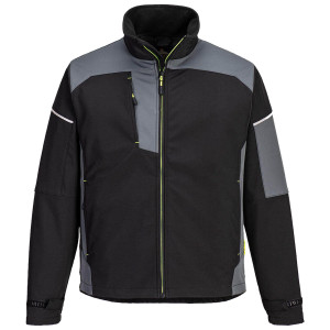 GIACCA SOFTSHELL TEXPEL SPLASH ECO TG L NERO/GRIGIO PORTWEST COD. PW378BZRL