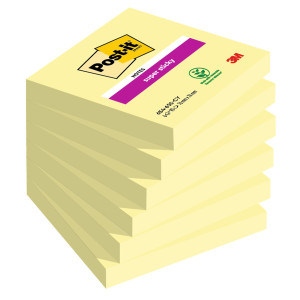 CF. 6PZ 90 FOGLIETTI POST-ITÂ® SUPER STICKY 76X76MM 654-6SS GIALLO CANARY COD. 7100263706