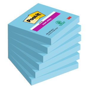 CF. 6PZ 90 FOGLIETTI POST-ITÂ® SUPER STICKY 76X76MM 654-6SS BLU COD. 7100263845