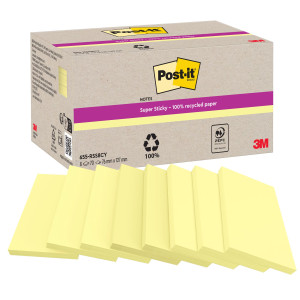 CF. 8PZ BLOCCO 70FG POST-ITÂ®SUPERSTICKY CARTA RICICLATA 76X127MM 622R-SS8CY GIAL COD. 7100374543