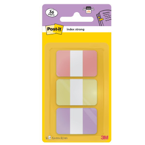 BLISTER 36 POST-ITÂ® INDEX STRONG 686-3SUN 24,4X38,1MM COLORI PASTELLO COD. 7100396511