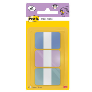 BLISTER 36 POST-ITÂ® INDEX STRONG 686-3COAST 24,4X38,1MM COLORI PASTELLO COD. 7100396576