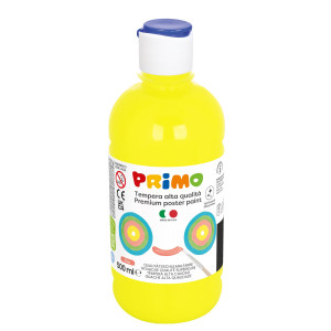 BOX 6 TEMPERA COLORI FLUO 500ML COLORI ASSORTITI PRIMO COD. 255TP500ASS