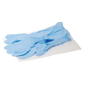 PAIO DI GUANTI STERILI MONOUSO IN NITRILE TG.UNICA L COD. GUA155