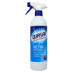 DETERGENTE PER VETRI SPRAY QUASAR FLACONE 580ML COD. 40895PIT