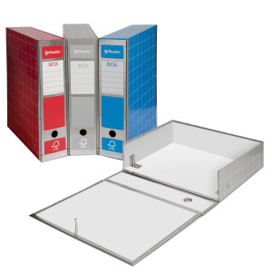 SCATOLA ARCHIVIO BOX4 GRIGIO 37,5X29,5X9CM COD. RESX401.GR