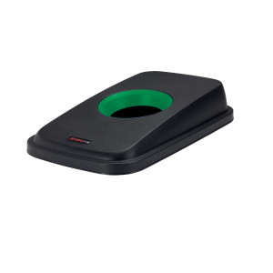 COPERCHIO PER CESTINO SELECTO CON FORO NERO/VERDE ROTHO COD. F800035