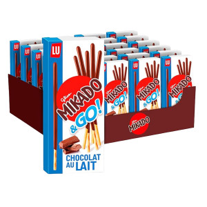 CONFEZIONE 24 MIKADO AL LATTE MONOPORZIONE DA 39GR SAIWA - PRODOTTO STAGIONALE COD. SUMI