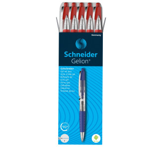 PENNA GEL A SCATTO GELION+ PUNTA 0.7MM ROSSO SCHNEIDER COD. P101002 CONFEZIONE DA 10