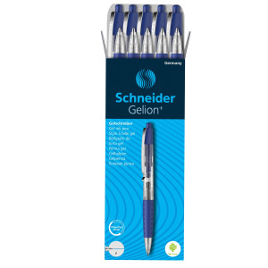 PENNA GEL A SCATTO GELION+ PUNTA 0.7MM BLU SCHNEIDER COD. P101003 CONFEZIONE DA 10