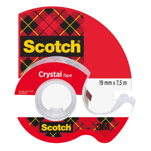 NASTRO ADESIVO IN CHIOCCIOLA SCOTCHÂ® CRYSTAL CLEAR 600 19MM X 7,5M COD. 7100086309
