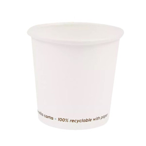 CONF 50 BICCHIERI CAFFE' IN CARTA 75ML BIANCO SIGNOR BIO COD. PGC021BIO50C