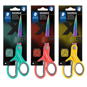 FORBICE UNIVERSALE IN ACCIAIO NORIXÂ® 21CM COLORI ASSORTITI STAEDTLER COD. 965 21X BK