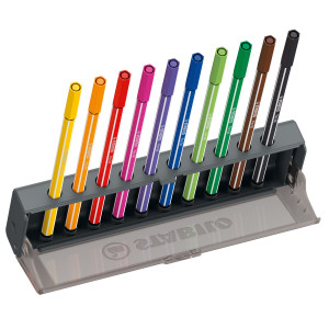 CLICK SET 10 PENNARELLI STABILO PEN 68 COLORI ASSORTITI COD. 6810-7