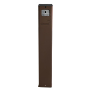 POSACENERE A COLONNA CON SERRATURA CORTEN STILCASA COD. PTE-N