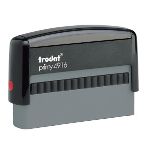TIMBRO DI TESTO RETTANGOLARE 4916 NERO 70X100MM 72642 TRODAT COD. 72642