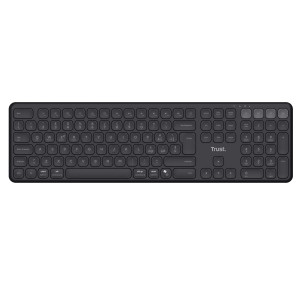 TASTIERA WIRELESS MULTI DISPOSITIVO VAIYA -NERO_ TRUST COD. 25633