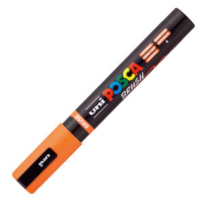 MARCATORE UNI POSCA PC5MBR PUNTA BRUSH 1.0 - 4.0MM ARANCIO UNI MITSUBISHI COD. M PC5MBR AC