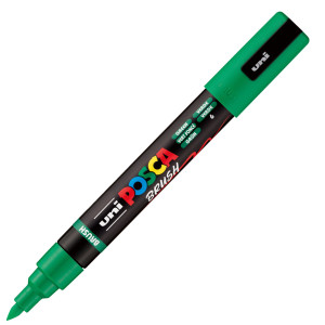 MARCATORE UNI POSCA PC5MBR PUNTA BRUSH 1.0 - 4.0MM VERDE UNI MITSUBISHI COD. M PC5MBR V