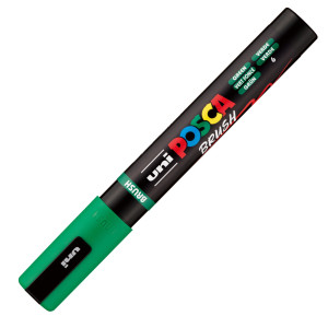 MARCATORE UNI POSCA PC5MBR PUNTA BRUSH 1.0 - 4.0MM VERDE UNI MITSUBISHI COD. M PC5MBR V