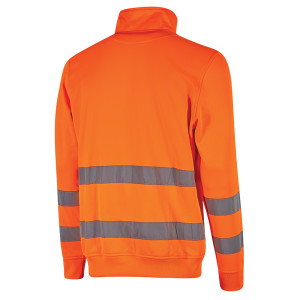 FELPA ALTA VISIBILITA' FELIS MEZZA ZIP TG XL ARANCIO FLUO U-POWER COD. WHL319OF-XL