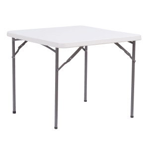 TAVOLO HORECA QUADRATO BIANCO IN HDPE 86X86X74CM VERDELOOK COD. 2360/25