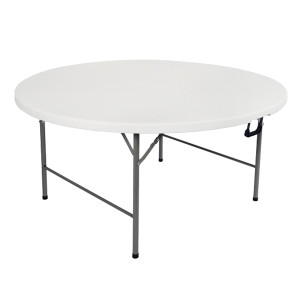 TAVOLO HORECA ROTONDO BIANCO IN HDPE D150X74CM VEDELOOK COD. 2360/49