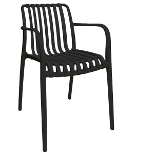 SEDIA NIVES IN PP NERO VERDELOOK COD. 750/68