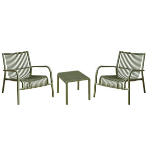 SET DA GIARDINO BAMBY CON POLTRONE E TAVOLINO VERDE VERDELOOK COD. 750/82
