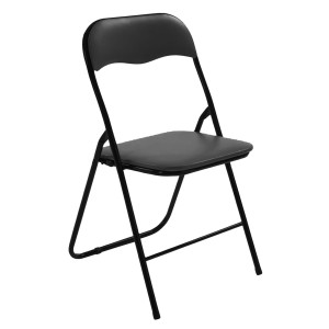 SEDIA SLIMMY PIEGHEVOLE IMBOTTITA NERA VERDELOOK COD. 779/34
