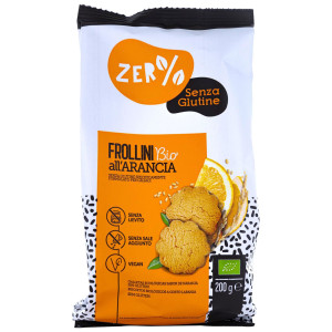 CONFEZIONE DA 200GR FROLLINI ALL'ARANCIA ZERGLUTINE COD. 38755 CONFEZIONE DA 9