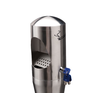PORTACENERE A COLONNA H108CM IN ACCIAIO INOX COD. 108007