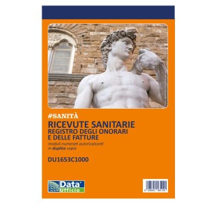 BLOCCO RICEVUTE SANITARIE NUMERATE 100X2 AUTORIC. DU1653C1000 COD. DU1653C1000