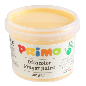 VALIGETTA 6 COLORI A DITA 100GR C/PENNELLO COLORI ASSORTITI PASTELLO PRIMO COD. 2212TD6PAST