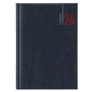 AGENDA GIORNALIERA 2027 DIM.17X24CM COP. IN CARTA IMBOTTITA BLU COD. 9111XMT12