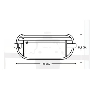CINTURA DA VIAGGIO EXPLORA TESSUTO TECNICO 25X14,5CM AZZURRO LEBEZ COD. 82261.