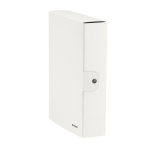 SCATOLA PROGETTO WOW DORSO 8CM BIANCO METAL LEITZ COD. 39670001 CONFEZIONE DA 5