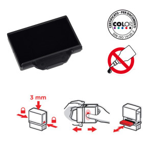 TAMPONE COLOP E/45 NERO COD. E/45.N CONFEZIONE DA 5